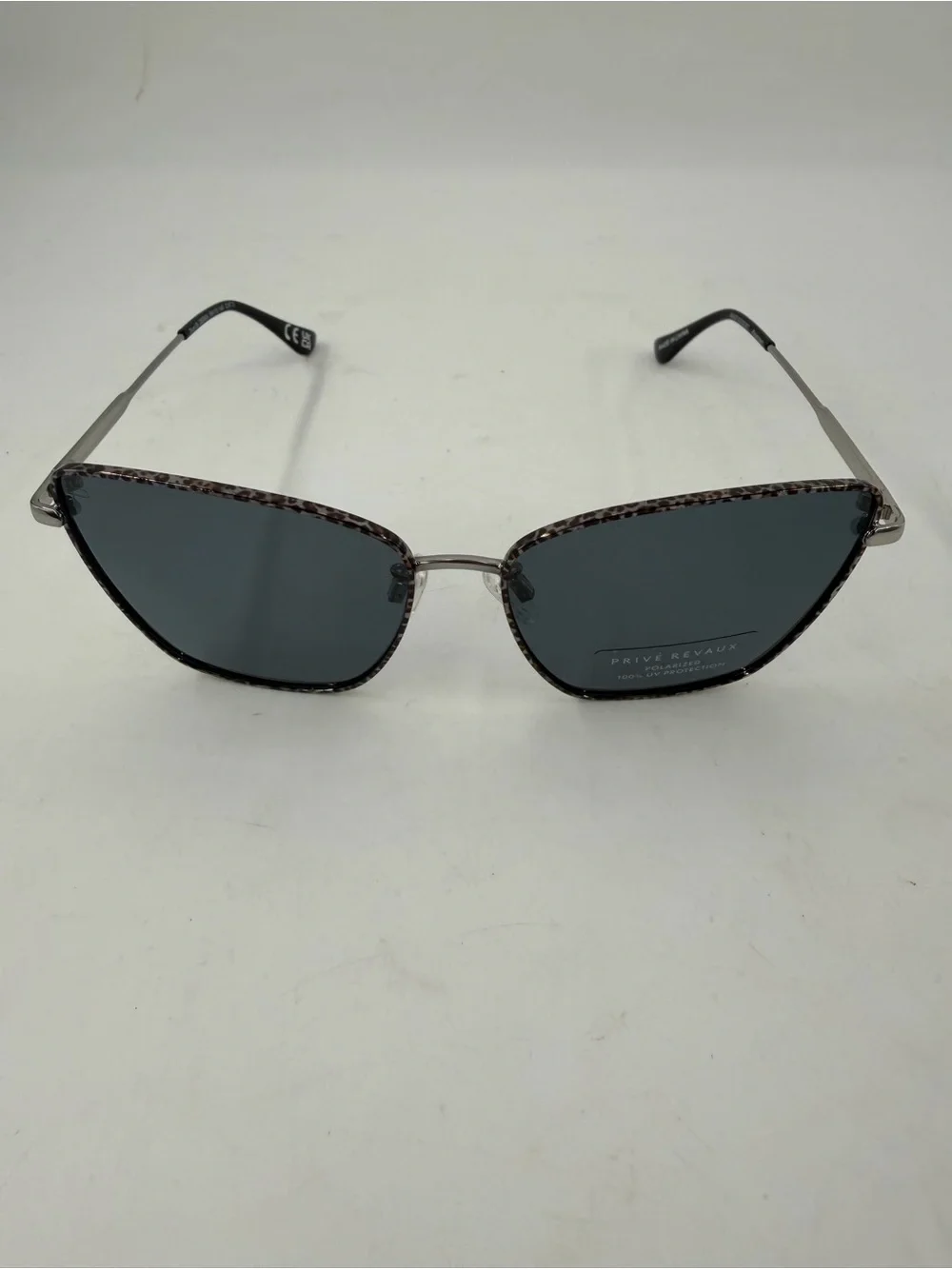 NEW! Prive Reveaux Women’s Purr/S Polarized Black Silver Sunglasses 840219235097